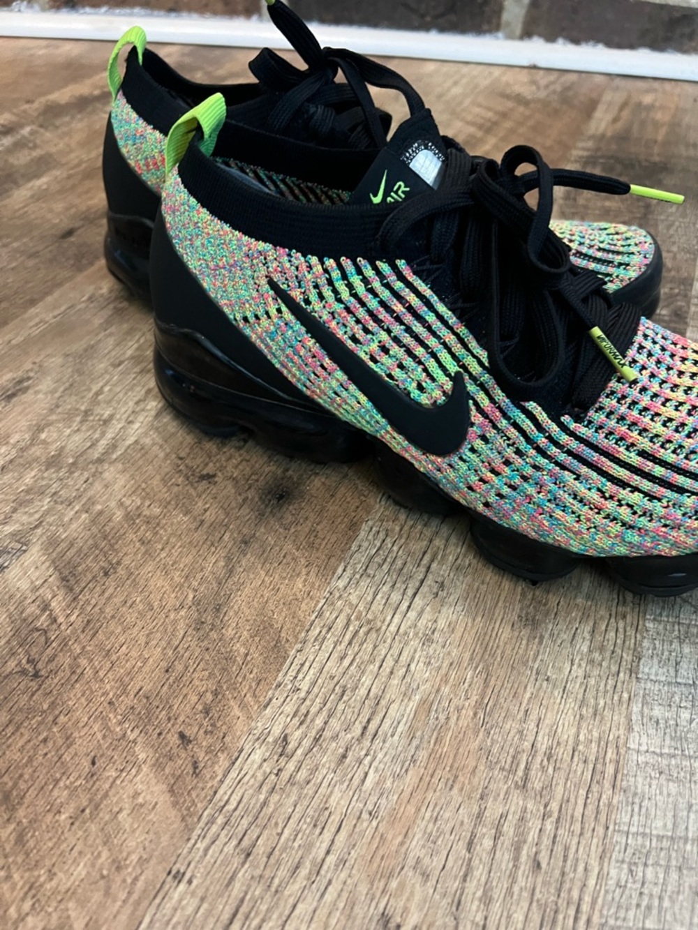 Nike Women’s VaporMax Flyknit Multi-Color Athletic Shoes - Picture 2 of 11